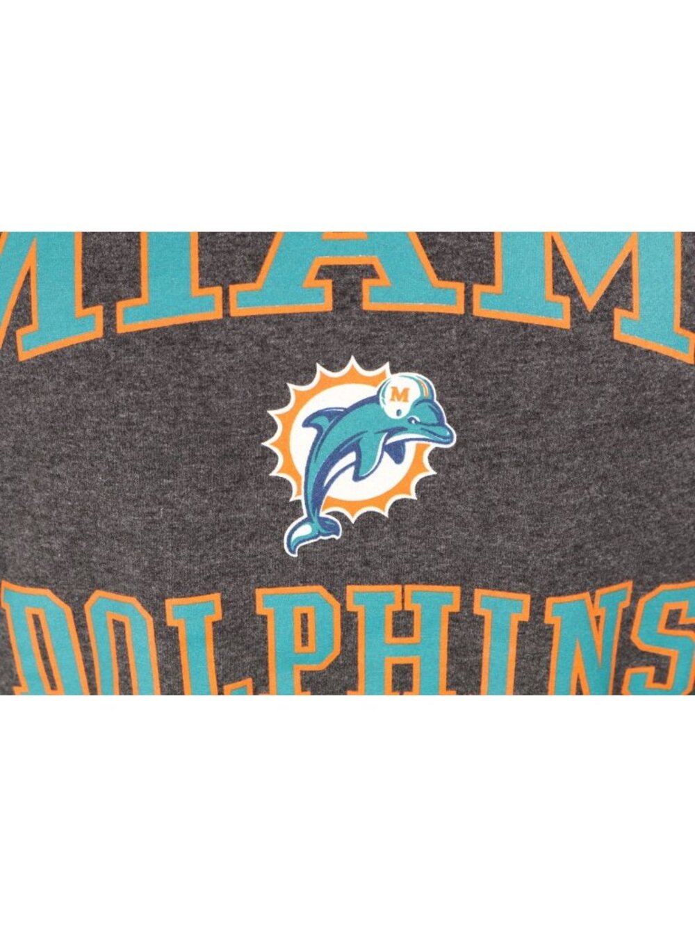 NFL Team Apparel T Shirt Women M Gray Miami Dolphins graphic Logo Football VTG - Picture 8 of 10